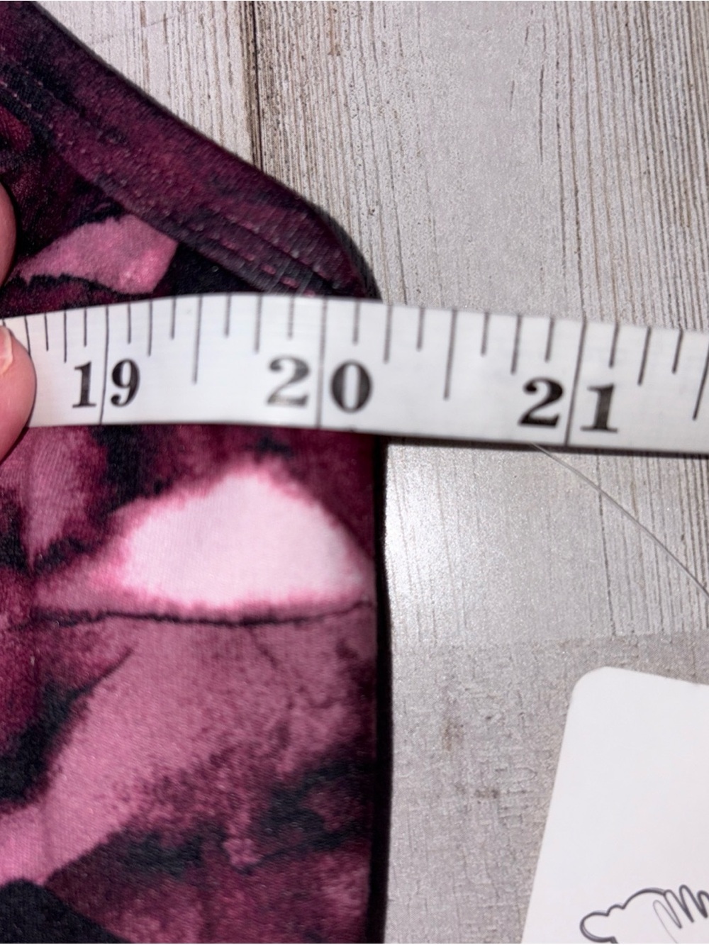 JONES NEW YORK 3X Sport Maroon Camo Print Crop Shelf Bra Activewear NWT - Picture 5 of 13